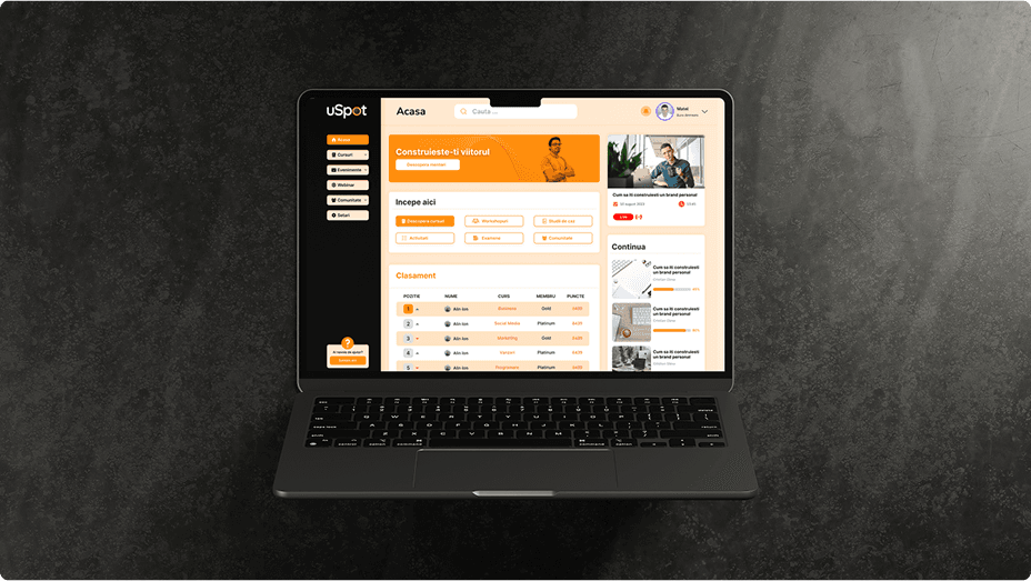 uSpot Learning Platform Redesign